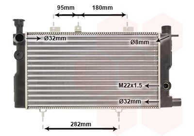 VAN WEZEL Radiators, Motora dzesēšanas sistēma 40002095